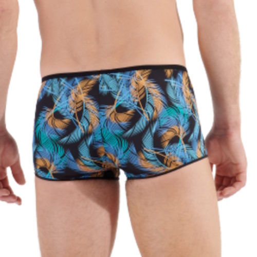 HOM Chico blauw/print sport trunk