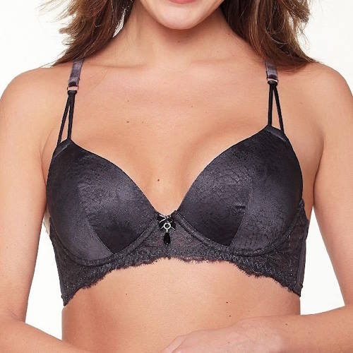 LingaDore Dark Snake marine blauw voorgevormde bh