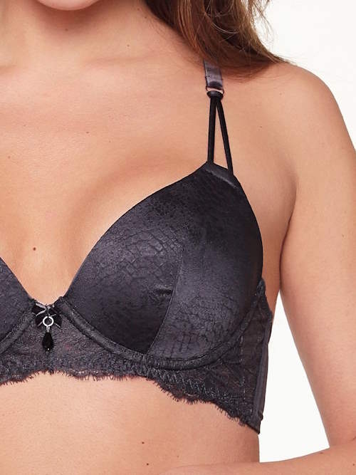 LingaDore Dark Snake marine blauw voorgevormde bh