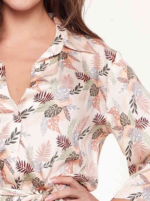 LingaDore Night Autumn Leaves bruin/print jumpsuit