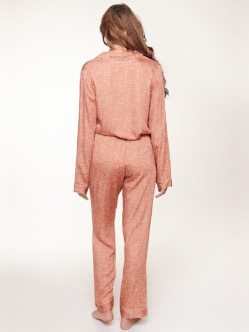 LingaDore Night  Bisque Autumn bruin/print pyjama