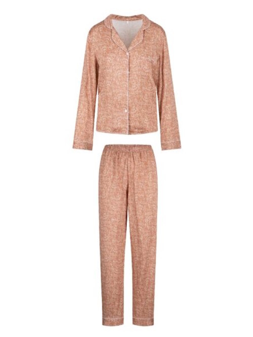 LingaDore Night  Bisque Autumn bruin/print pyjama