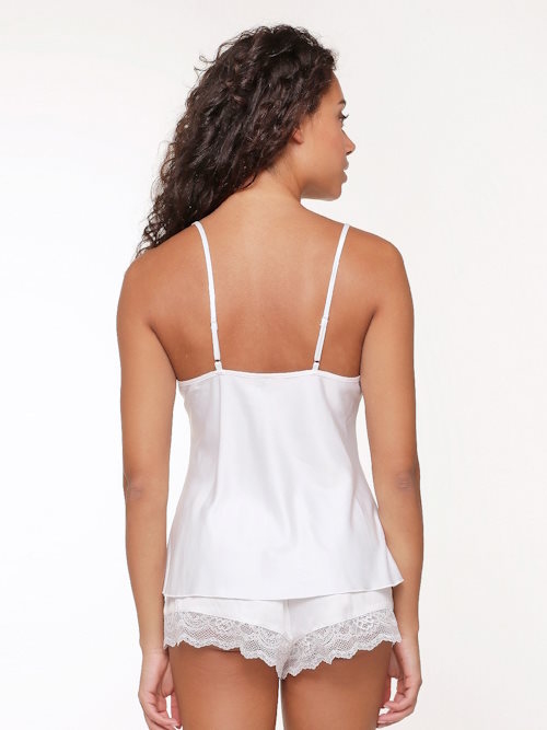 LingaDore Night SATIN off white slaapshirt