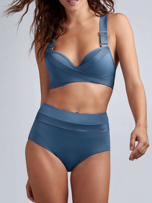 Marlies Dekkers Badmode Cache Coeur jeans blauw push up bikinitop