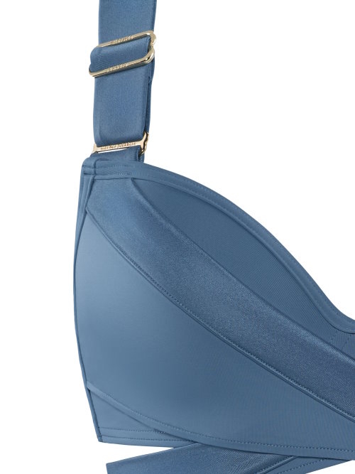 Marlies Dekkers Badmode Cache Coeur jeans blauw push up bikinitop