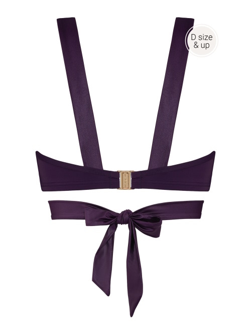 Marlies Dekkers Badmode Cache Coeur paars voorgevormde bikinitop