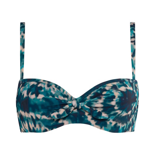 Marlies Dekkers Badmode Lotus turquoise/print voorgevormde bikinitop