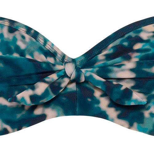 Marlies Dekkers Badmode Lotus turquoise/print voorgevormde bikinitop