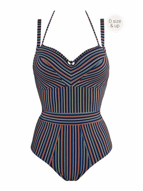 Marlies Dekkers Badmode Holi Vintage marine blauw/print badpak