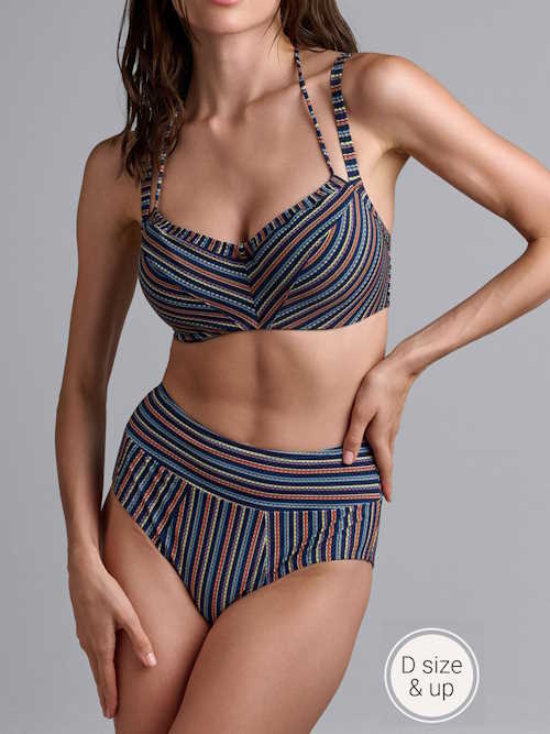 Marlies Dekkers Badmode Holi Vintage marine blauw/print soft-cup bikinitop