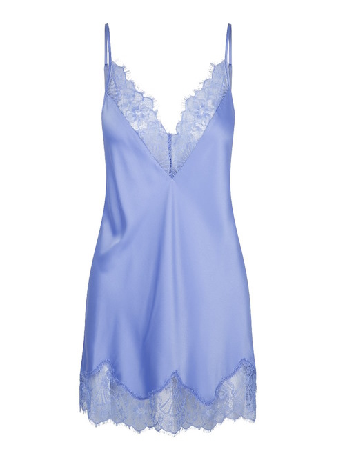LingaDore Night Misty Blue blauw slipdress