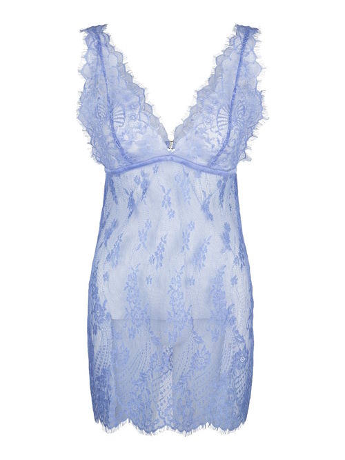 LingaDore Night Misty Blue blauw slipdress