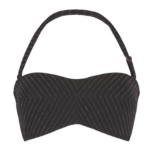 LingaDore Beach Black Diamond zwart voorgevormde bikinitop