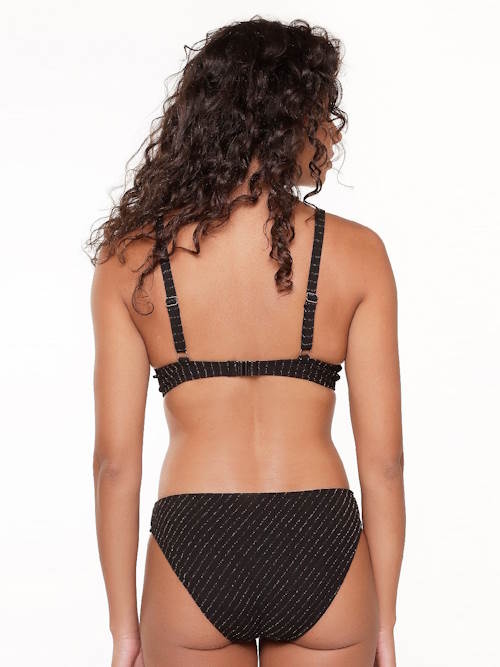 LingaDore Beach Black Diamond zwart voorgevormde bikinitop