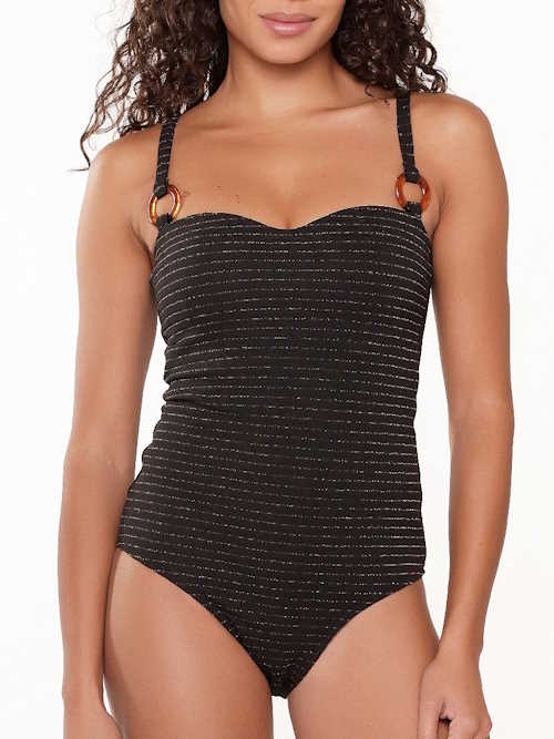 LingaDore Beach Black Diamond zwart badpak
