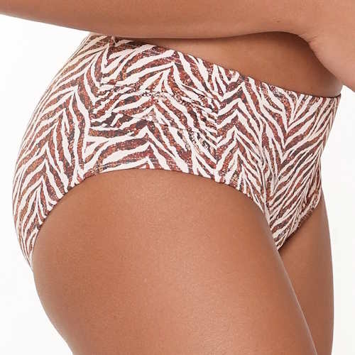 LingaDore Beach  Crazy wild & fun  bruin/print bikini broekje