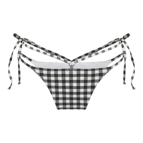 LingaDore Beach Square Print zwart/wit bikini broekje