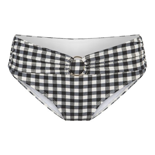 LingaDore Beach Square Print zwart/wit bikini broekje