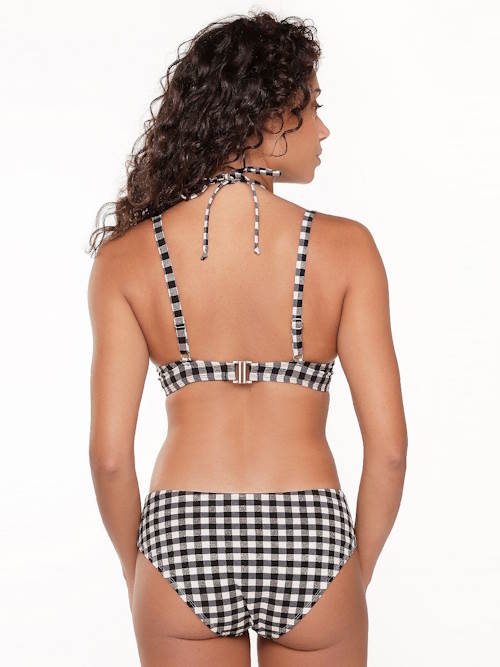 LingaDore Beach Square Print zwart/wit bikini broekje