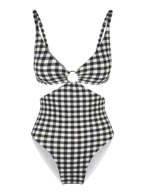 LingaDore Beach Square Print zwart/wit badpak