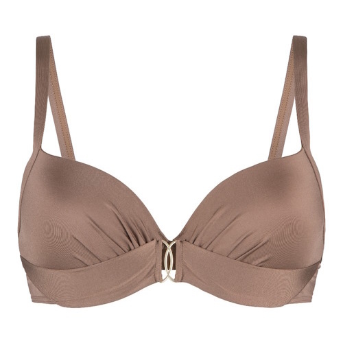 LingaDore Beach Nutshell bruin voorgevormde bikinitop