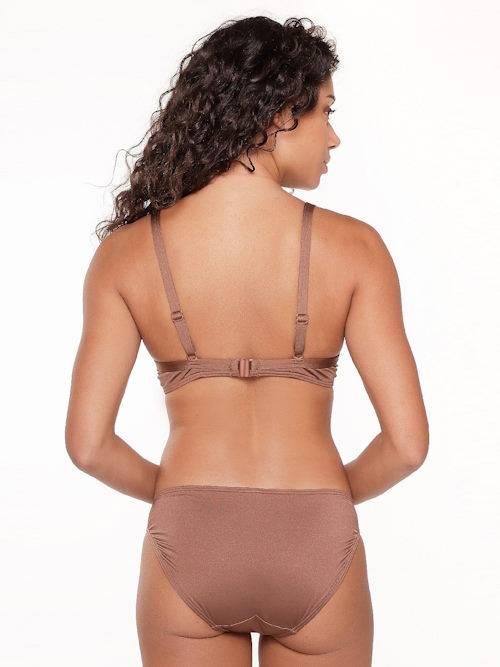 LingaDore Beach Nutshell bruin voorgevormde bikinitop