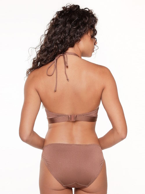 LingaDore Beach Nutshell bruin voorgevormde bikinitop