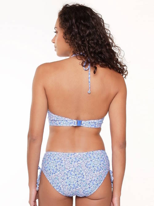 LingaDore Beach  All About The Details blauw/print bikini broekje