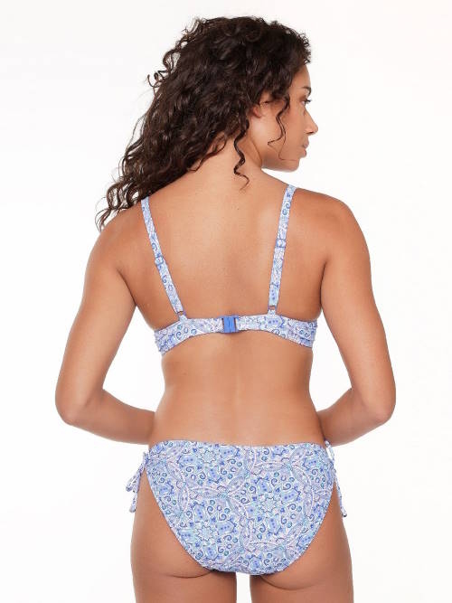 LingaDore Beach  All About The Details blauw/print bikini broekje