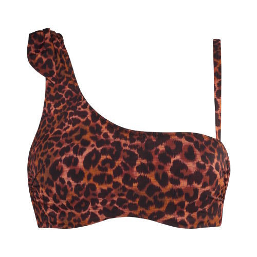 Marlies Dekkers Badmode Jungle Diva bruin/print voorgevormde bikinitop