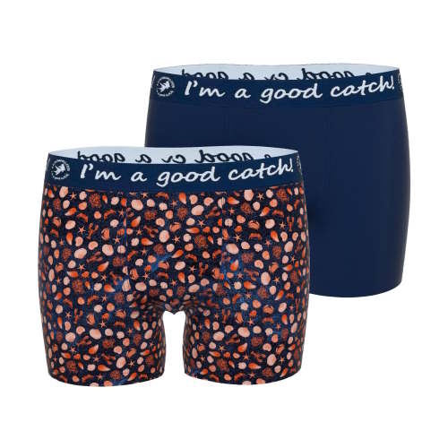 A Fish Named Fred Deep Sea marine blauw/print boxershort