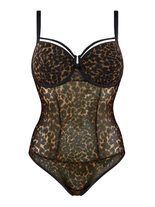 Marlies Dekkers Peekaboo bruin/print body