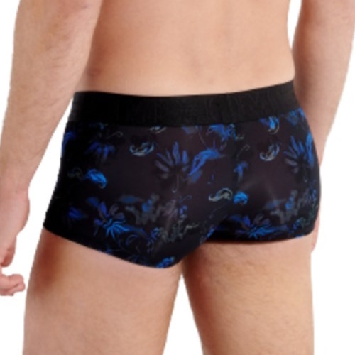 HOM Grant zwart/print sport trunk