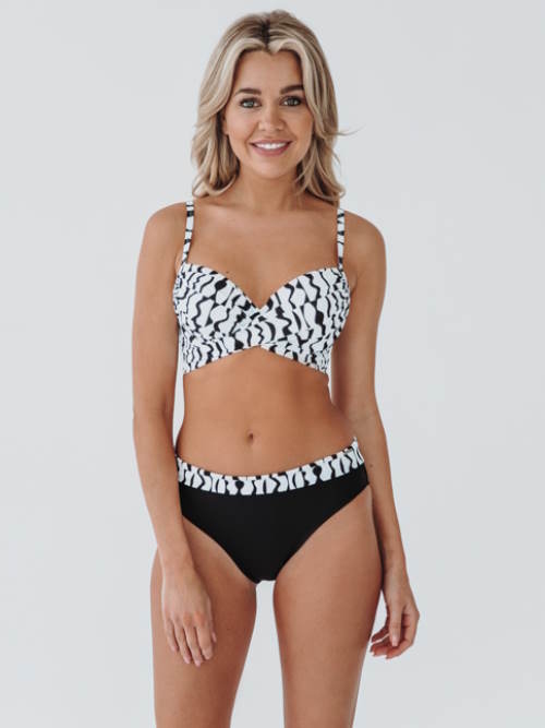 Bomain Lagos wit/zwart bikini set