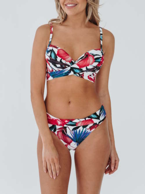 Bomain Lissabon wit/print bikini set