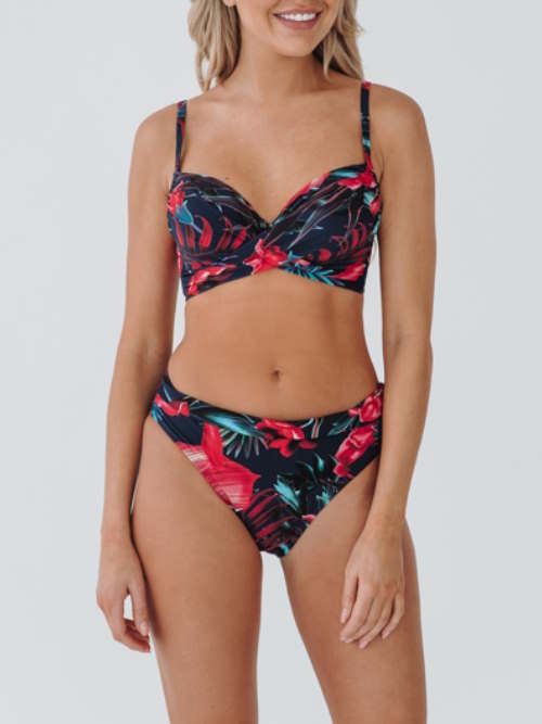 Bomain Lissabon marine blauw/print bikini set