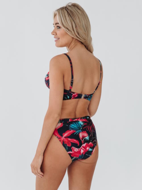 Bomain Lissabon marine blauw/print bikini set