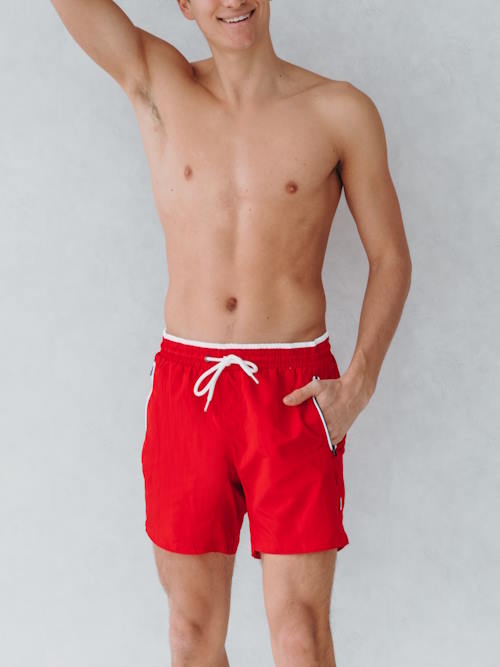 Bomain Basic rood zwemshort