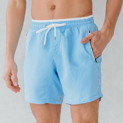 Bomain Magic Flamingo blauw/print zwemshort