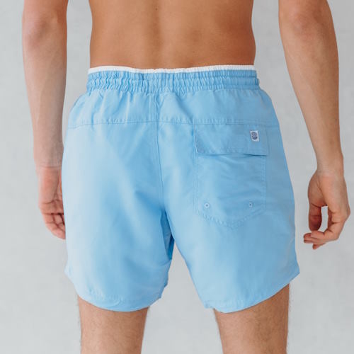 Bomain Magic Flamingo blauw/print zwemshort