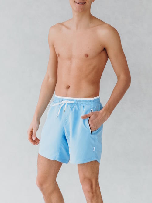 Bomain Magic Flamingo blauw/print zwemshort