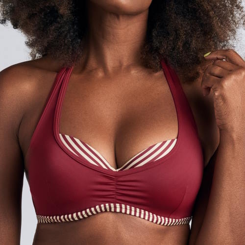 Marlies Dekkers Badmode  Capitana rood/print voorgevormde bikinitop