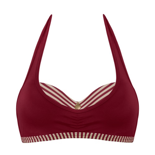 Marlies Dekkers Badmode  Capitana rood/print voorgevormde bikinitop
