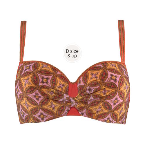 Marlies Dekkers Florana oranje/print voorgevormde bh
