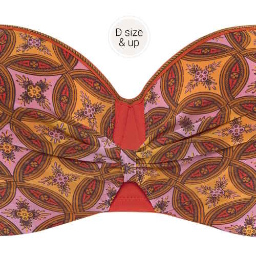 Marlies Dekkers Florana oranje/print voorgevormde bh