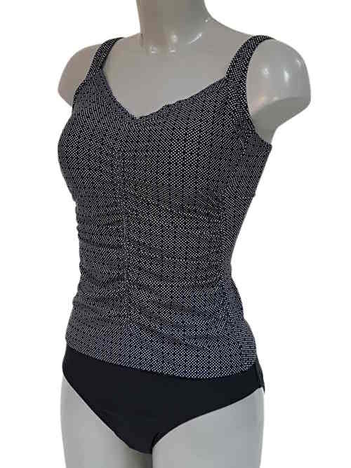 Bomain Dot zwart/wit tankini set