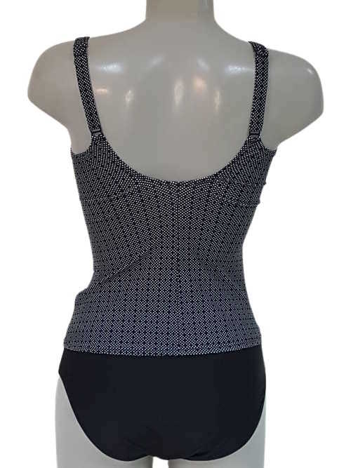 Bomain Dot zwart/wit tankini set