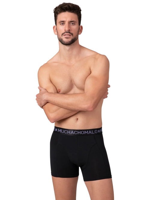Muchachomalo JustFlowers zwart/print modal boxershort