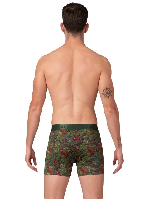 Muchachomalo BirdTree groen/print modal boxershort