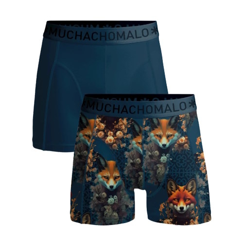 Muchachomalo Foxtrot blauw/print modal boxershort